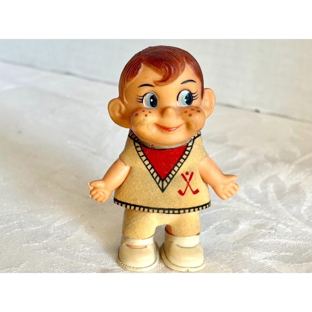Vintage 1960s Golf Boy Vinyl Doll - Removable Shoes & Outfit -